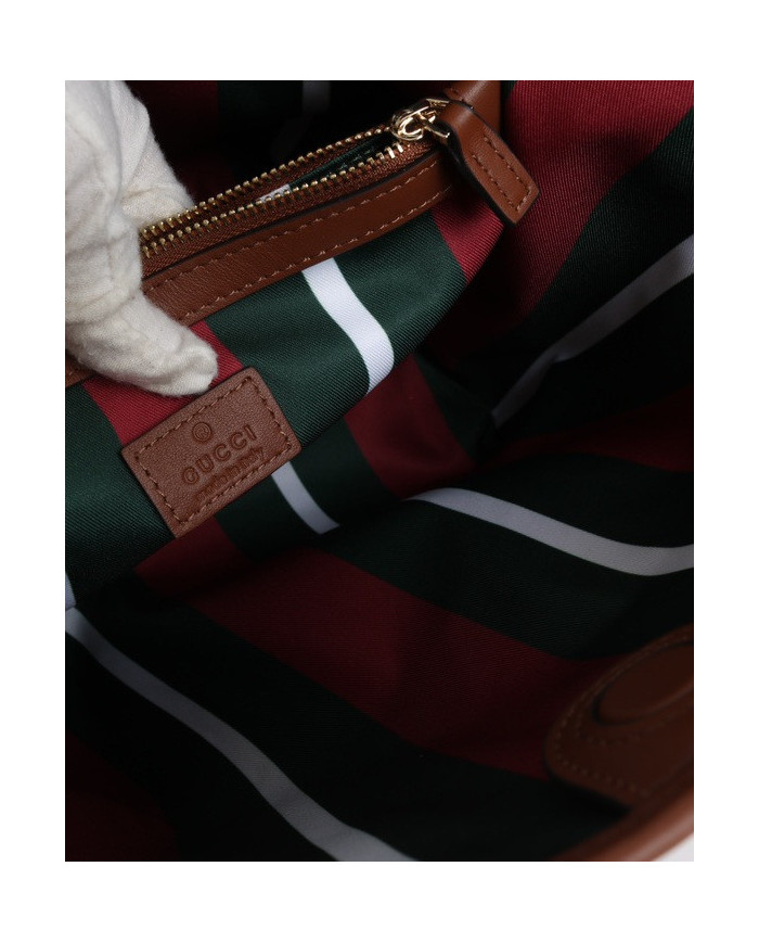 GUCCI GG Canvas Bucket Bag