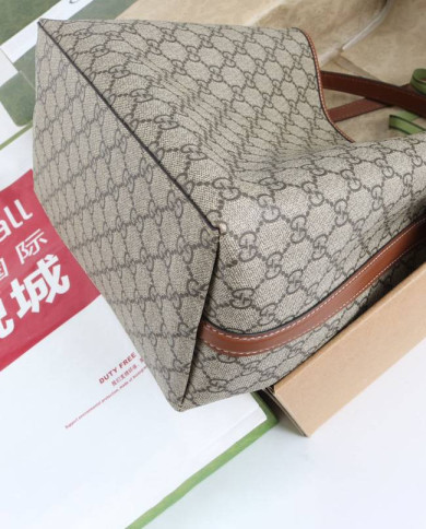 GUCCI GG Canvas Bucket Bag