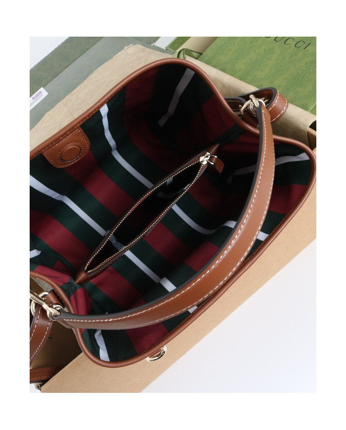 GUCCI GG Canvas Bucket Bag