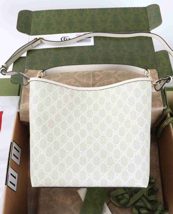 GUCCI GG Canvas Bucket Bag