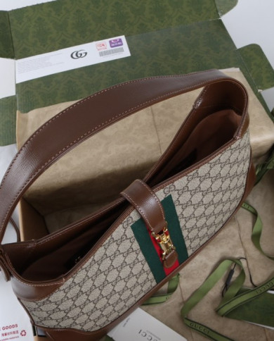 Gucci Classic Horsebit Canvas Shoulder Bag