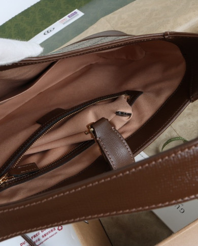 Gucci Classic Horsebit Canvas Shoulder Bag