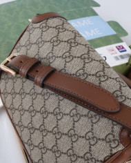 GUCCI Horsebit 1955 GG Canvas Crossbody Bag