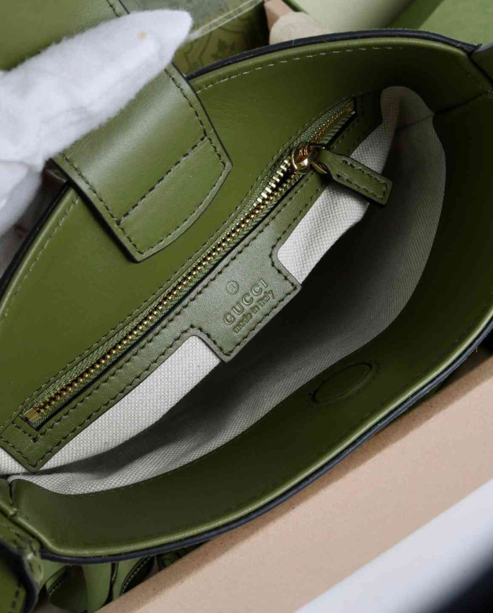 Gucci Horsebit Suede Leather Bucket Bag