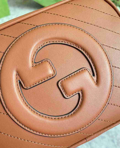 Gucci GG Embossed Leather Camera Bag with Tassel