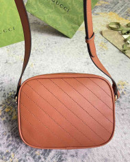 Gucci GG Embossed Leather Camera Bag with Tassel