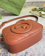 Gucci GG Embossed Leather Camera Bag with Tassel