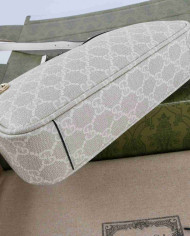 Gucci GG Supreme Leather Trim Shoulder Bag