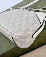 Gucci GG Supreme Leather Trim Shoulder Bag