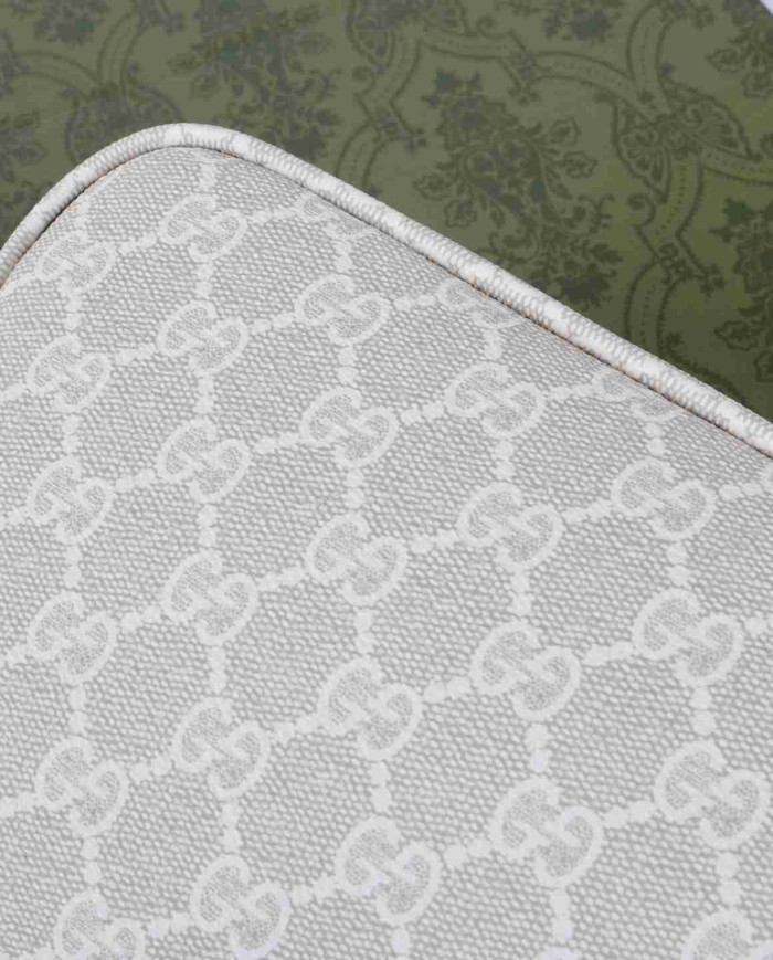 Gucci GG Supreme Leather Trim Shoulder Bag