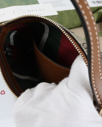 Gucci GG Supreme Leather Trim Shoulder Bag