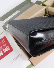 GUCCI GG Black Briefcase with Detachable Strap