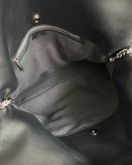 Large GG Embossed Leather Tote Bag with Top Handle