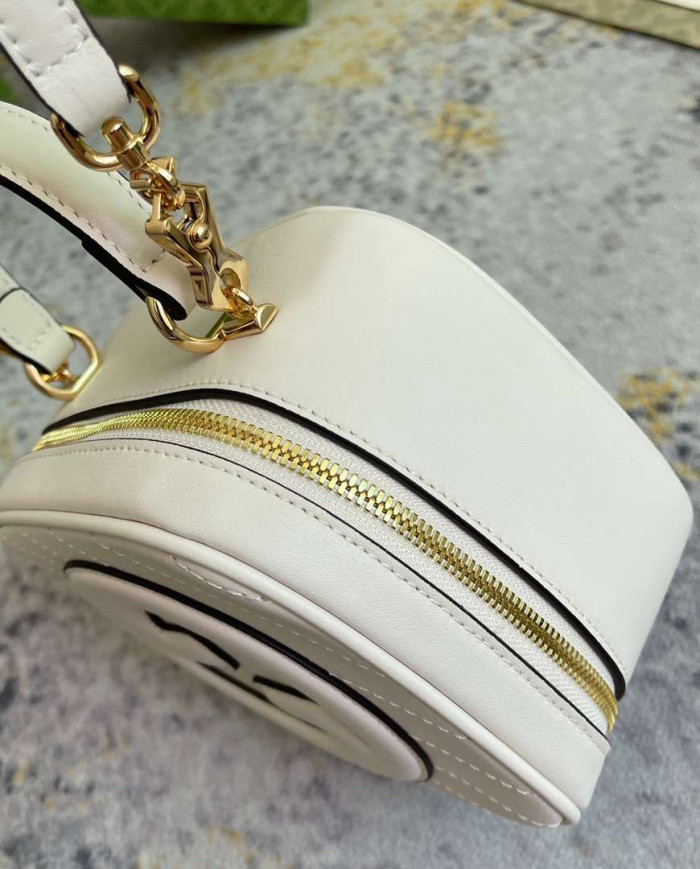 Gucci Small Round Leather Shoulder Bag