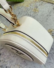 Gucci Small Round Leather Shoulder Bag