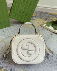 Gucci Small Round Leather Shoulder Bag