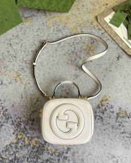 Gucci Small Round Leather Shoulder Bag