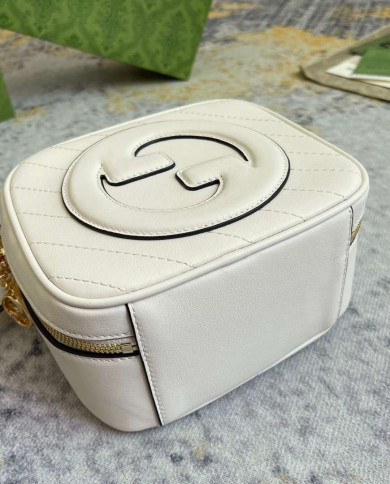 Gucci Small Round Leather Shoulder Bag