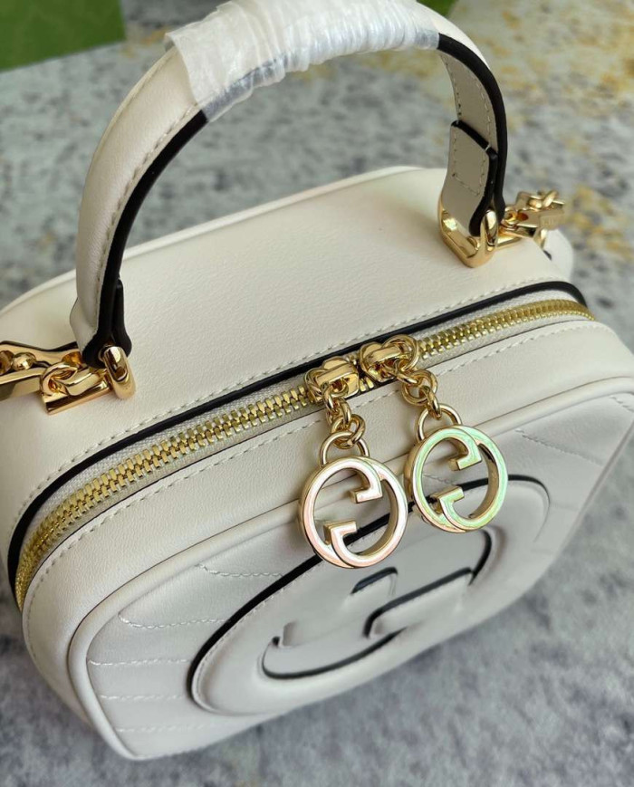 Gucci Small Round Leather Shoulder Bag