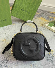 Gucci Small Round Leather Shoulder Bag