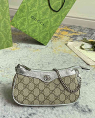 GUCCI Mini GG Metallic Chain Shoulder Bag