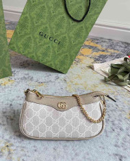 GUCCI Mini GG Metallic Chain Shoulder Bag