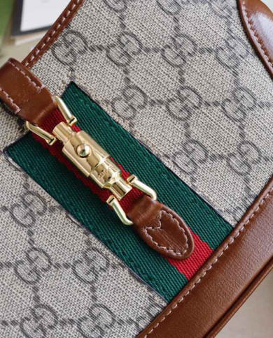 GUCCI GG Monogram Web Shoulder Bag