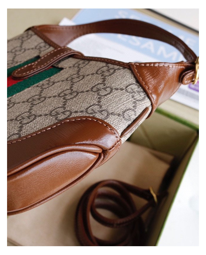 GUCCI GG Monogram Web Shoulder Bag