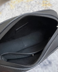 Gucci GG Embossed Leather Zip Crossbody Bag