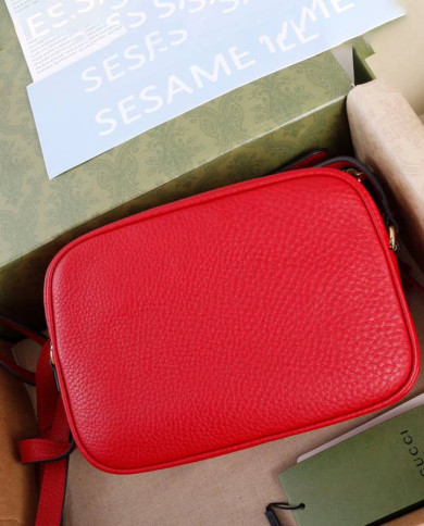 GUCCI Soho Leather Crossbody Bag