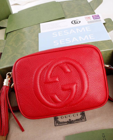 GUCCI Soho Leather Crossbody Bag