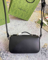 GUCCI Women's Classic Round Lock Flap Top-Handle Bag