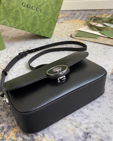 GUCCI Women's Classic Round Lock Flap Top-Handle Bag