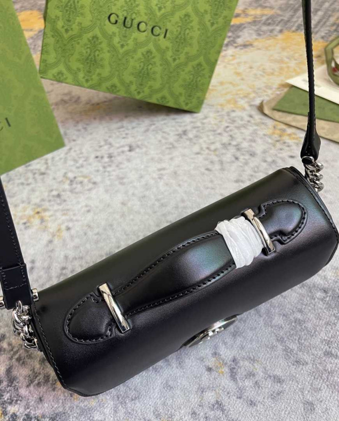 GUCCI Women's Classic Round Lock Flap Top-Handle Bag