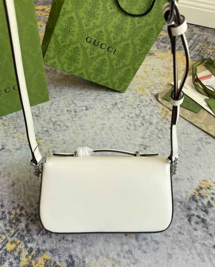 GUCCI Women's Classic Round Lock Flap Top-Handle Bag