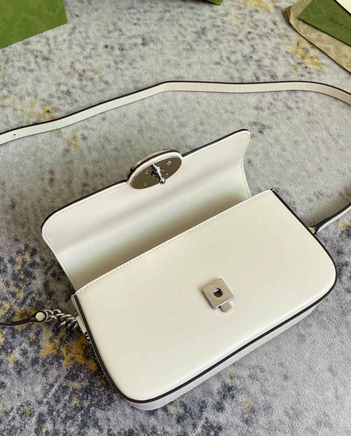 GUCCI Women's Classic Round Lock Flap Top-Handle Bag