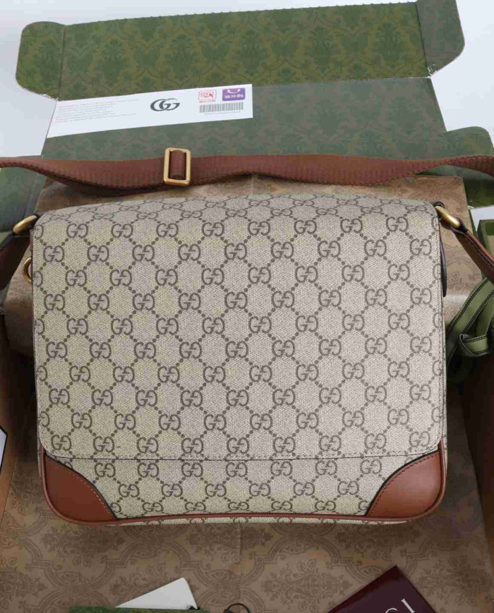 GUCCI GG Crossbody Postman's Bag