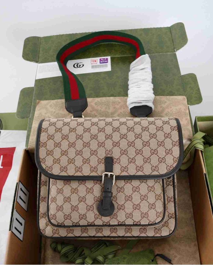 Gucci Postman's Bag Retro GG Logo Flap Bag
