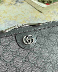 GUCCI GG Embossed Leather Shoulder Bag