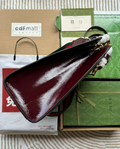 GUCCI Embossed Logo Top Handle Bag