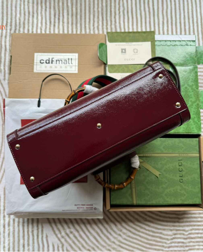 GUCCI Embossed Logo Top Handle Bag