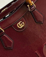 GUCCI Embossed Logo Top Handle Bag