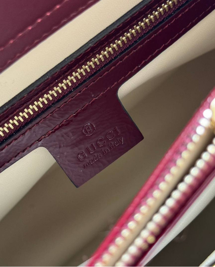 GUCCI Embossed Logo Top Handle Bag