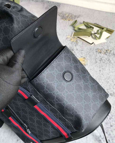 GUCCI Fashion Backpack with Drawstring and Side Pockets