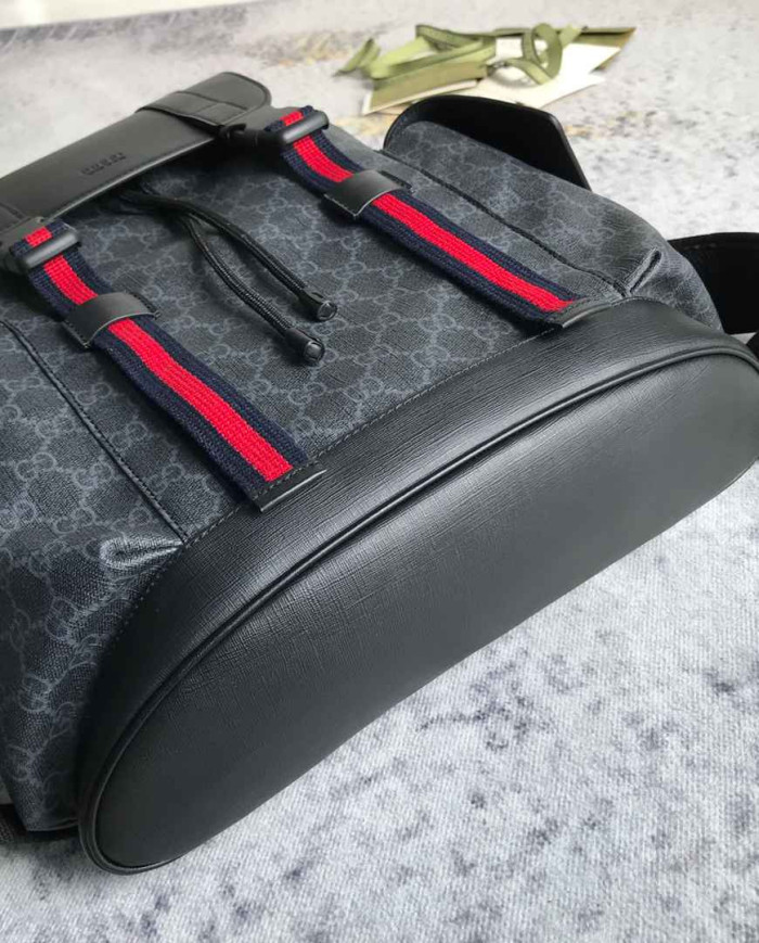 GUCCI Fashion Backpack with Drawstring and Side Pockets