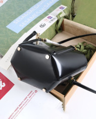 Gucci Bamboo Handle Leather Top Handle Bag