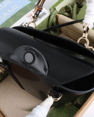 Gucci Bamboo Handle Leather Top Handle Bag
