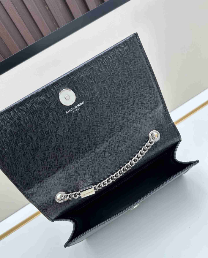 YSL Fashion Metal Chain Shoulder Bag