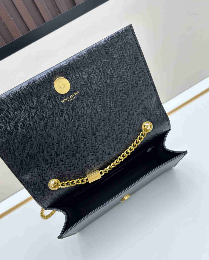 YSL Fashion Metal Chain Shoulder Bag