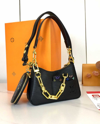 LV Chain Shoulder Bag with Coin Purse